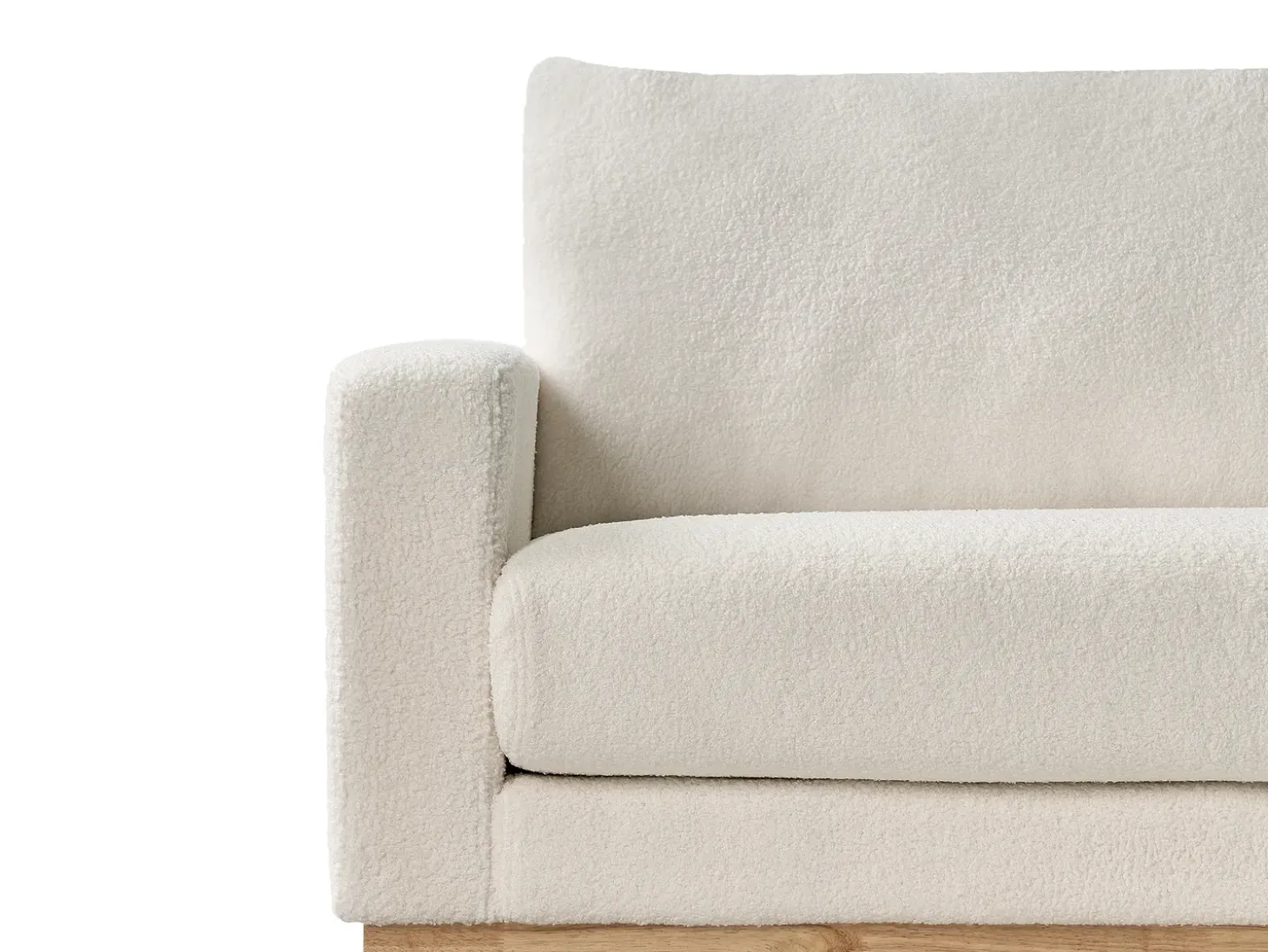 Sale Sofa dla 3 osób SIGGARD Boucle Biały Sofy Tapicerowane|Kolekcje Sof