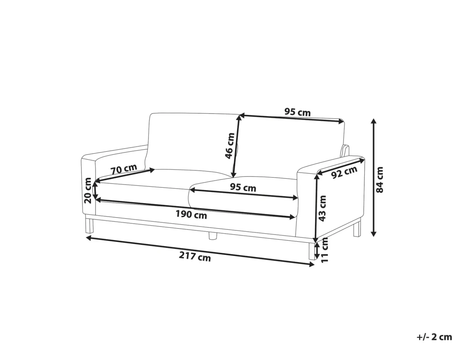 Sale Sofa dla 3 osób SIGGARD Boucle Biały Sofy Tapicerowane|Kolekcje Sof