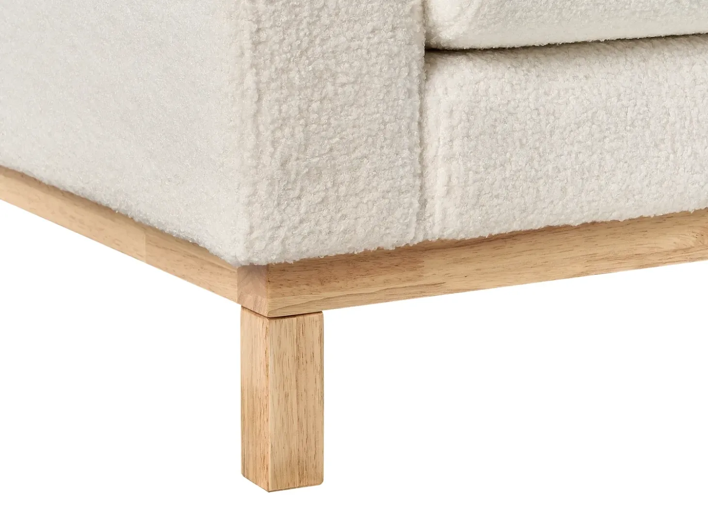 Sale Sofa dla 3 osób SIGGARD Boucle Biały Sofy Tapicerowane|Kolekcje Sof