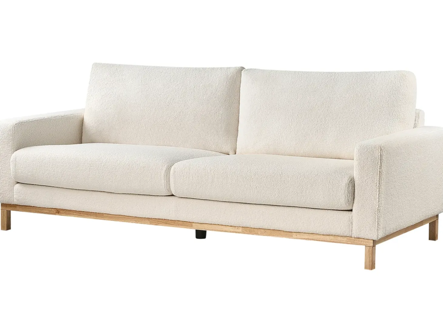 Sale Sofa dla 3 osób SIGGARD Boucle Biały Sofy Tapicerowane|Kolekcje Sof