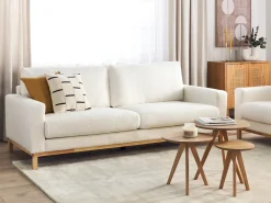 Sale Sofa dla 3 osób SIGGARD Boucle Biały Sofy Tapicerowane|Kolekcje Sof