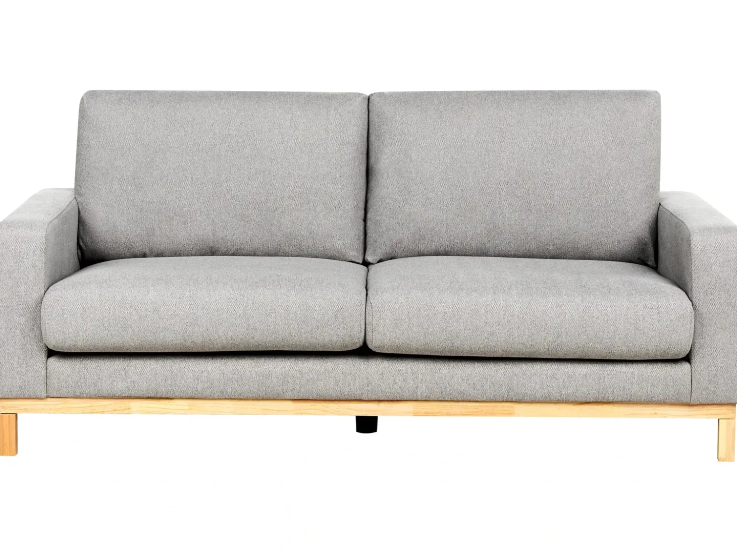 Outlet Sofa dla 2 osób SIGGARD Szary Sofy Tapicerowane|Sofy Dwuosobowe