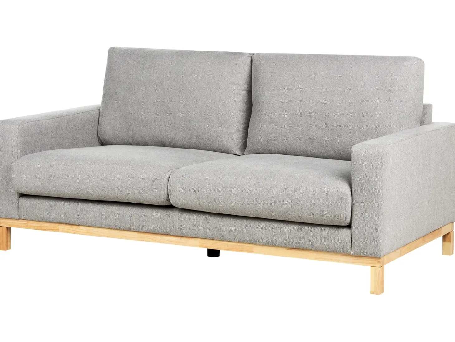 Outlet Sofa dla 2 osób SIGGARD Szary Sofy Tapicerowane|Sofy Dwuosobowe