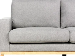 Outlet Sofa dla 2 osób SIGGARD Szary Sofy Tapicerowane|Sofy Dwuosobowe