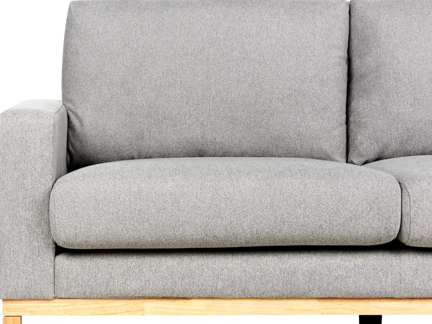 Outlet Sofa dla 2 osób SIGGARD Szary Sofy Tapicerowane|Sofy Dwuosobowe