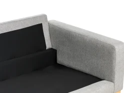 Clearance Sofa dla 3 osób SIGGARD Szary Sofy Tapicerowane|Kolekcje Sof