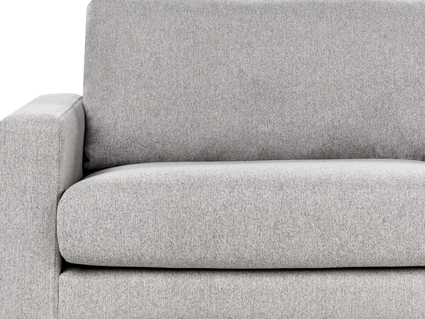 Clearance Sofa dla 3 osób SIGGARD Szary Sofy Tapicerowane|Kolekcje Sof