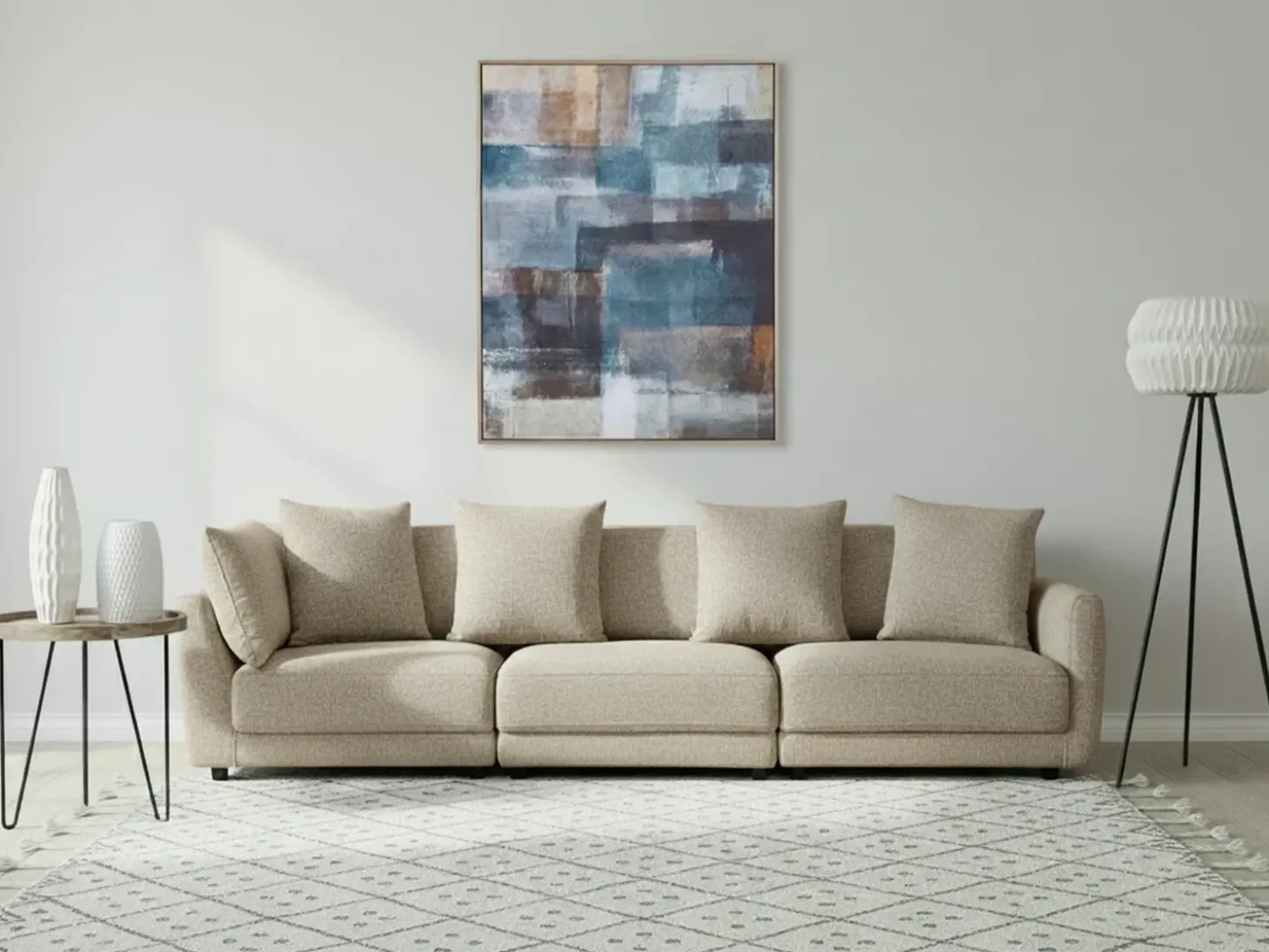Outlet Sofa dla 3 osób SIGTUNA Beżowy Sofy Tapicerowane|Kolekcje Sof