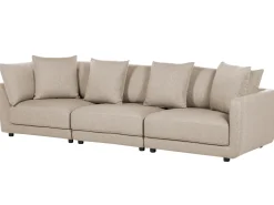 Sofa dla 3 osób SIGTUNA Beżowy z otomaną Sofy Tapicerowane|Kolekcje Sof