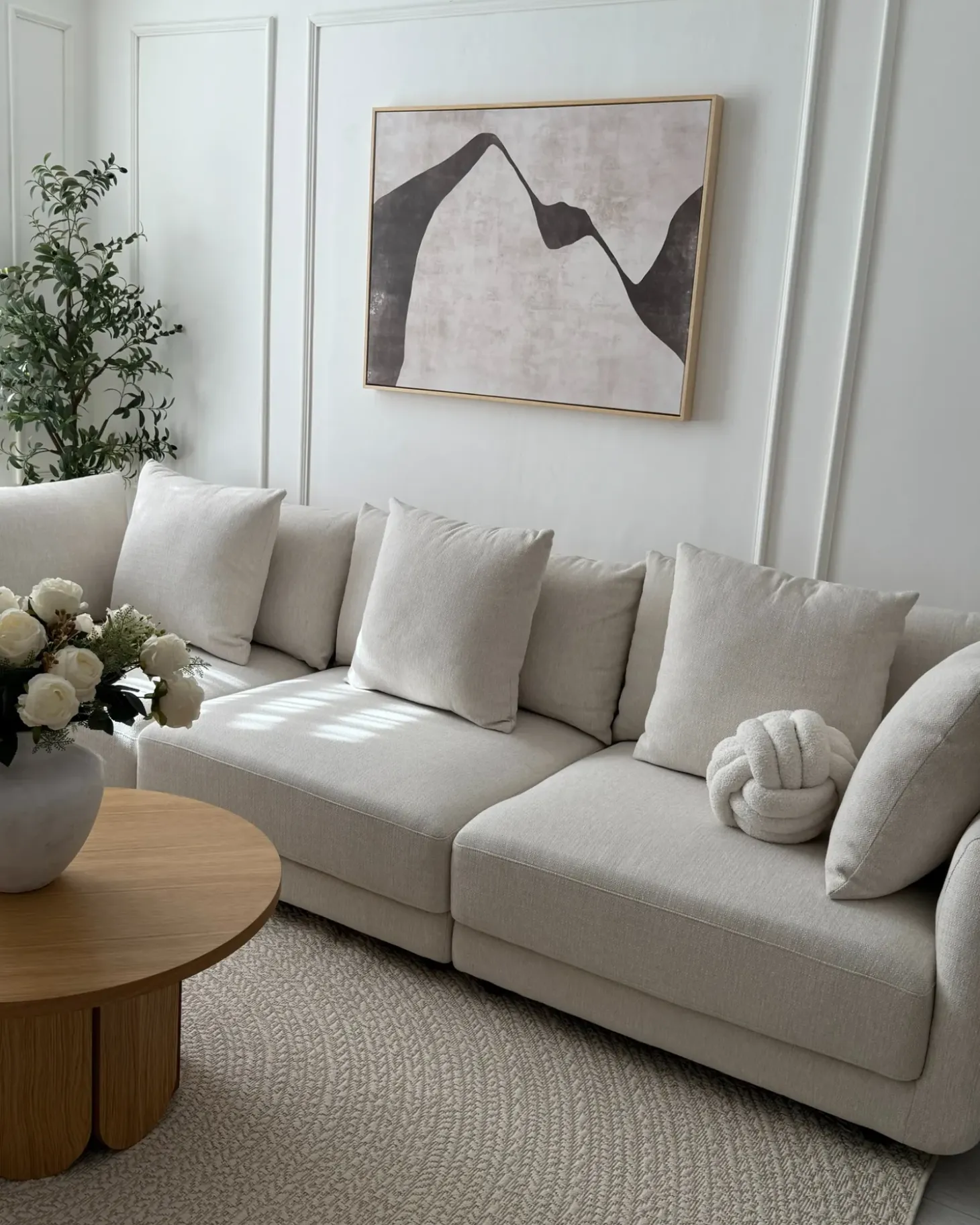 Online Sofa dla 3 osób SIGTUNA Złamana biel Sofy Tapicerowane|Kolekcje Sof