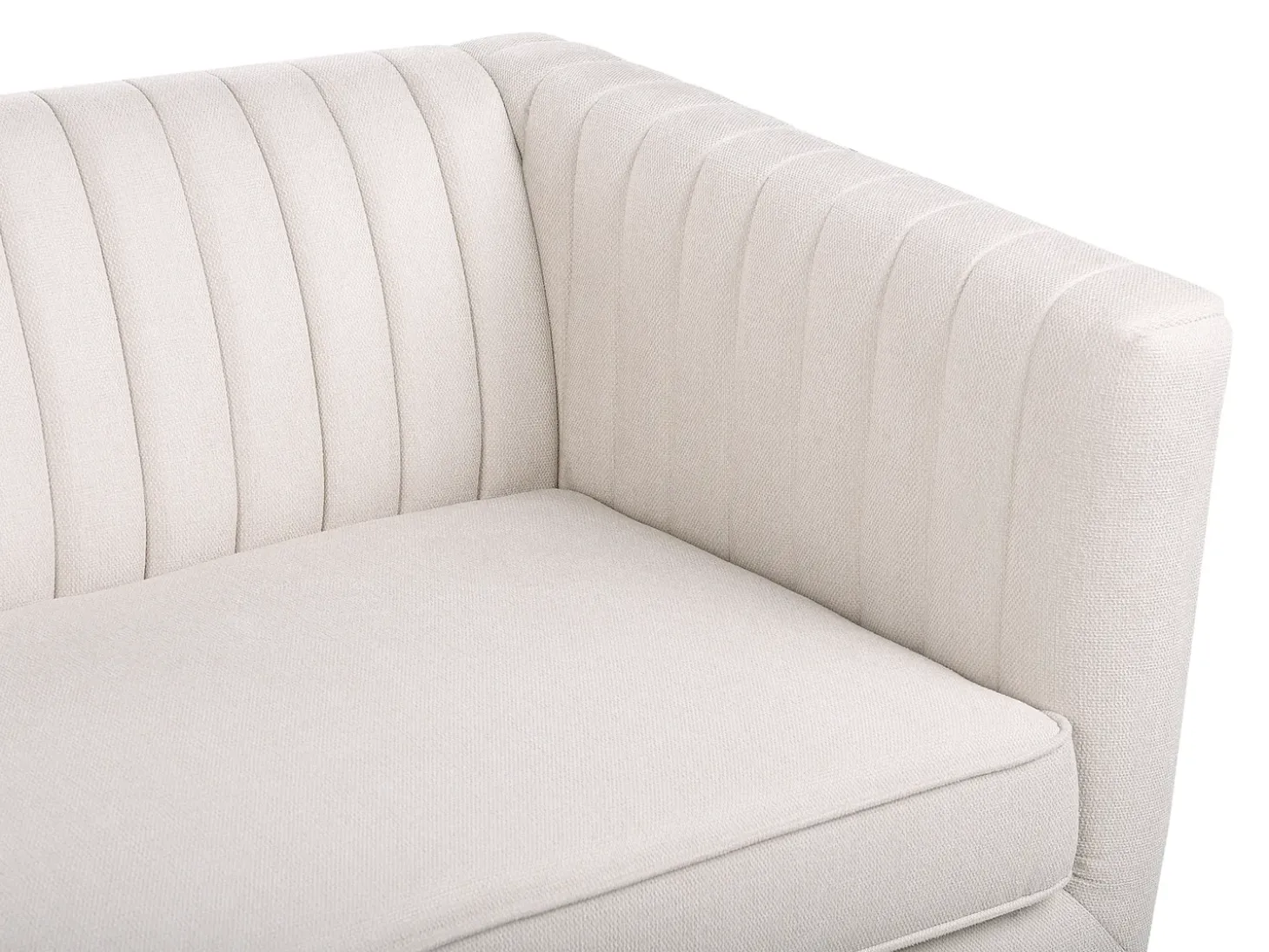 Best Sofa dla 3 osób SKAULE Beżowy Sofy Tapicerowane|Wszystkie Sofy