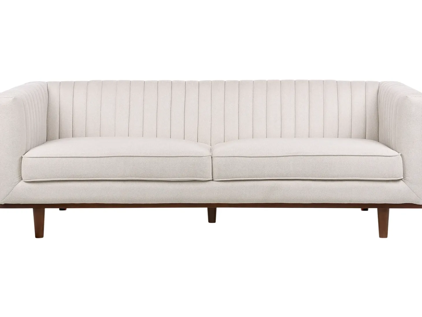 Best Sofa dla 3 osób SKAULE Beżowy Sofy Tapicerowane|Wszystkie Sofy