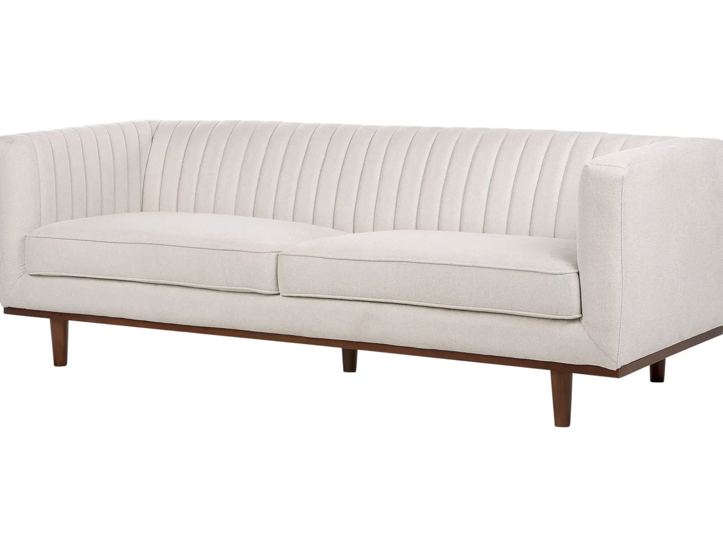 Best Sofa dla 3 osób SKAULE Beżowy Sofy Tapicerowane|Wszystkie Sofy