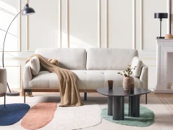 Discount Sofa dla 3 osób SKAVEN Jasnobeżowy Sofy Tapicerowane|Kolekcje Sof
