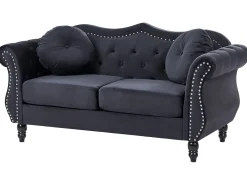 Online Sofa dla 2 osób SKIEN Welur Sofy Tapicerowane|Sofy Dwuosobowe