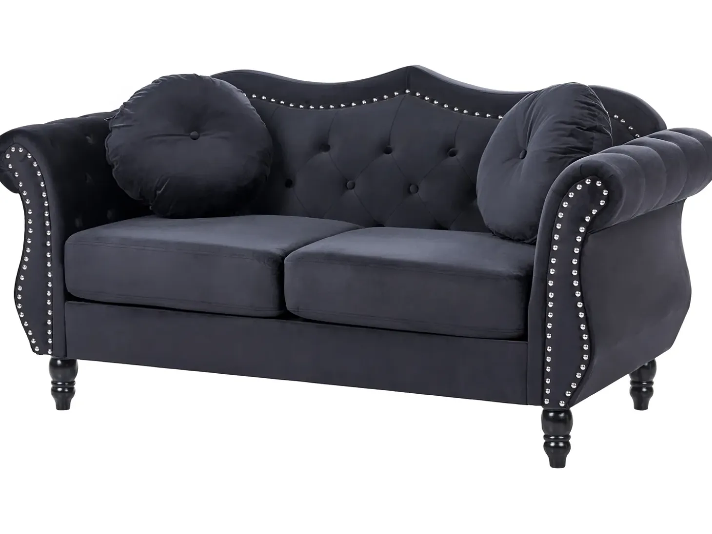 Online Sofa dla 2 osób SKIEN Welur Sofy Tapicerowane|Sofy Dwuosobowe