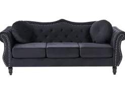 Outlet Sofa dla 3 osób SKIEN Welur Sofy Tapicerowane|Kolekcje Sof