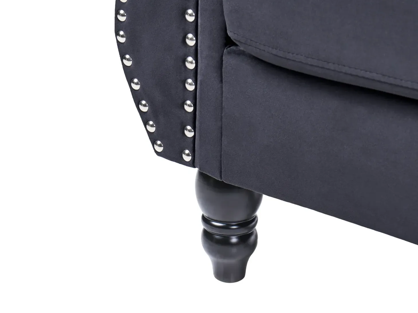 Outlet Sofa dla 3 osób SKIEN Welur Sofy Tapicerowane|Kolekcje Sof