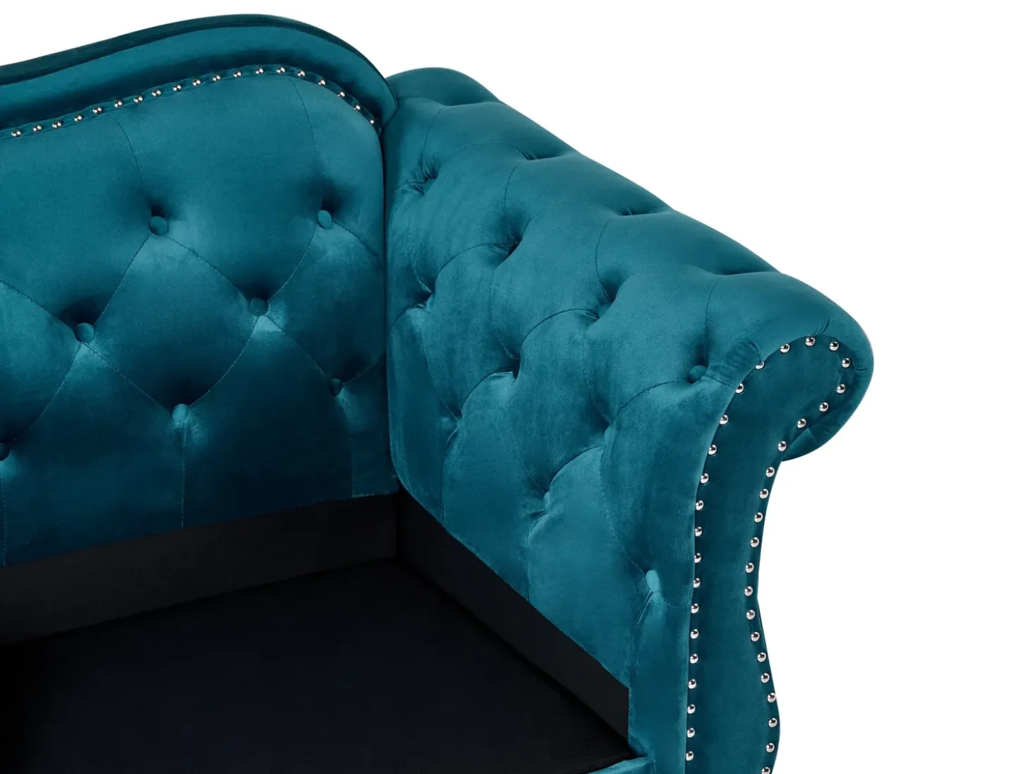 Hot Sofa dla 2 osób SKIEN Welur Lazurowy Sofy Tapicerowane|Sofy Dwuosobowe