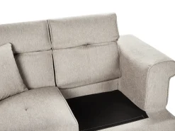 Hot Sofa dla 2 osób SKIVE Beżowoszary Sofy Tapicerowane|Sofy Dwuosobowe