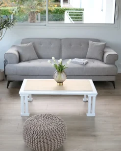 Sofa dla 3 osób SKIVE Beżowoszary Sofy Tapicerowane|Kolekcje Sof