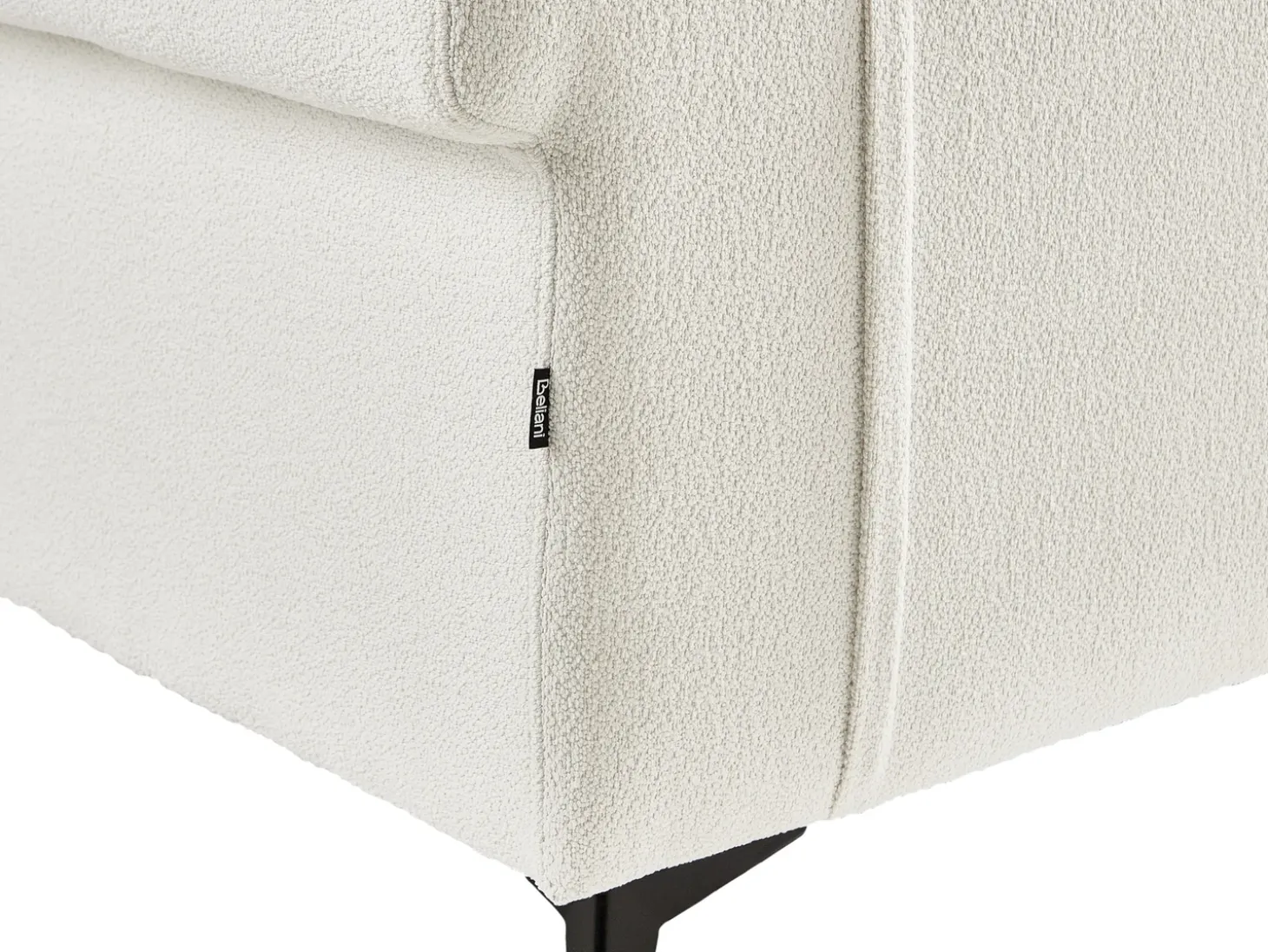 Sale Sofa dla 2 osób SKIVE Boucle Biały Sofy Tapicerowane|Sofy Dwuosobowe