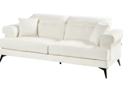 Sale Sofa dla 3 osób SKIVE Boucle Biały Sofy Tapicerowane|Kolekcje Sof
