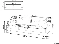Sale Sofa dla 3 osób SKIVE Boucle Biały Sofy Tapicerowane|Kolekcje Sof