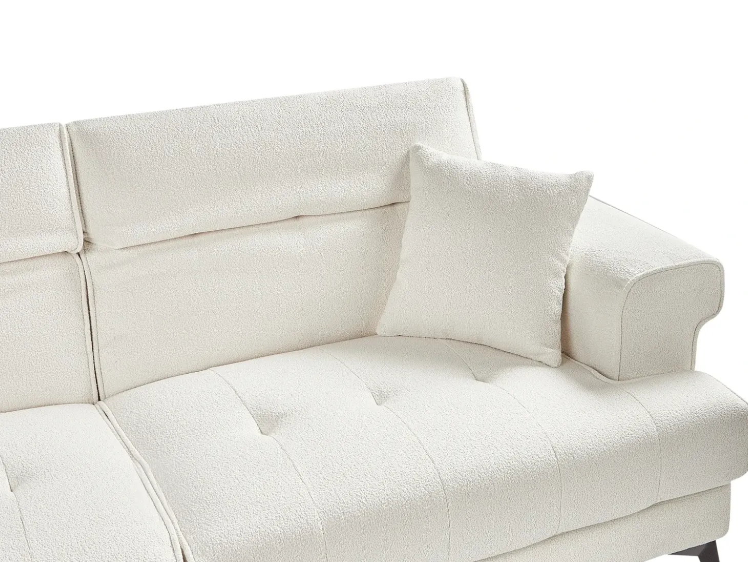 Sale Sofa dla 3 osób SKIVE Boucle Biały Sofy Tapicerowane|Kolekcje Sof