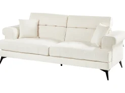 Sale Sofa dla 3 osób SKIVE Boucle Biały Sofy Tapicerowane|Kolekcje Sof
