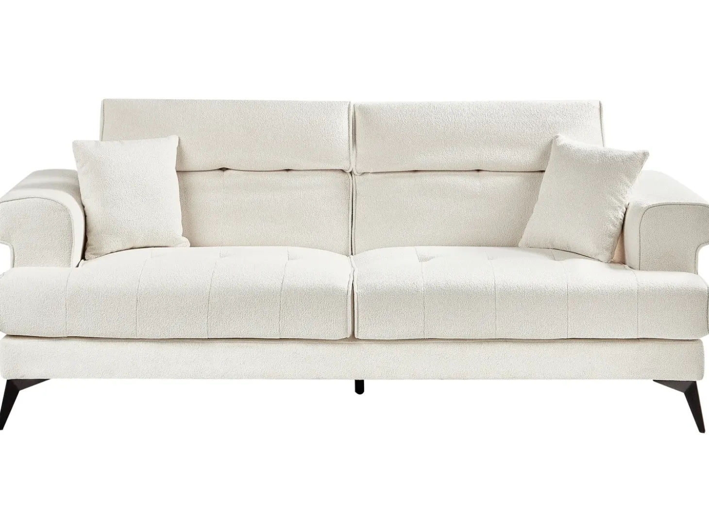 Sale Sofa dla 3 osób SKIVE Boucle Biały Sofy Tapicerowane|Kolekcje Sof
