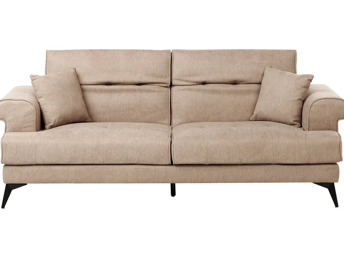 Online Sofa dla 3 osób SKIVE Jasnobrązowy Sofy Tapicerowane|Kolekcje Sof