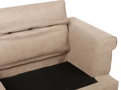 Online Sofa dla 3 osób SKIVE Jasnobrązowy Sofy Tapicerowane|Kolekcje Sof