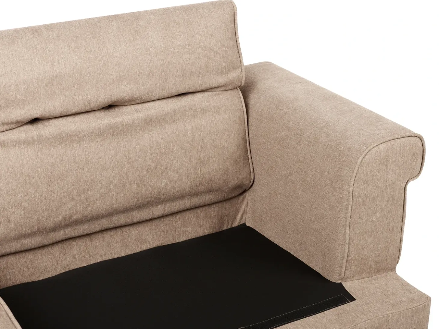 Online Sofa dla 3 osób SKIVE Jasnobrązowy Sofy Tapicerowane|Kolekcje Sof
