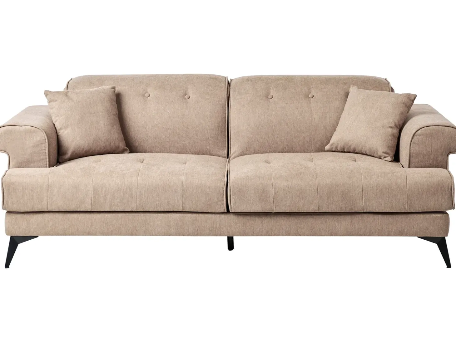 Online Sofa dla 3 osób SKIVE Jasnobrązowy Sofy Tapicerowane|Kolekcje Sof