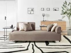 Online Sofa dla 3 osób SOKNA Beżowoszary ze stolikami Sofy Tapicerowane|Wszystkie Sofy