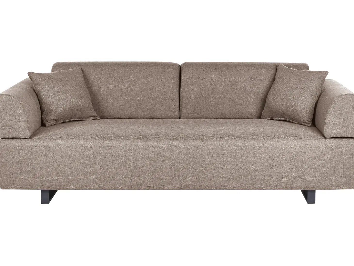 Online Sofa dla 3 osób SOKNA Beżowoszary ze stolikami Sofy Tapicerowane|Wszystkie Sofy