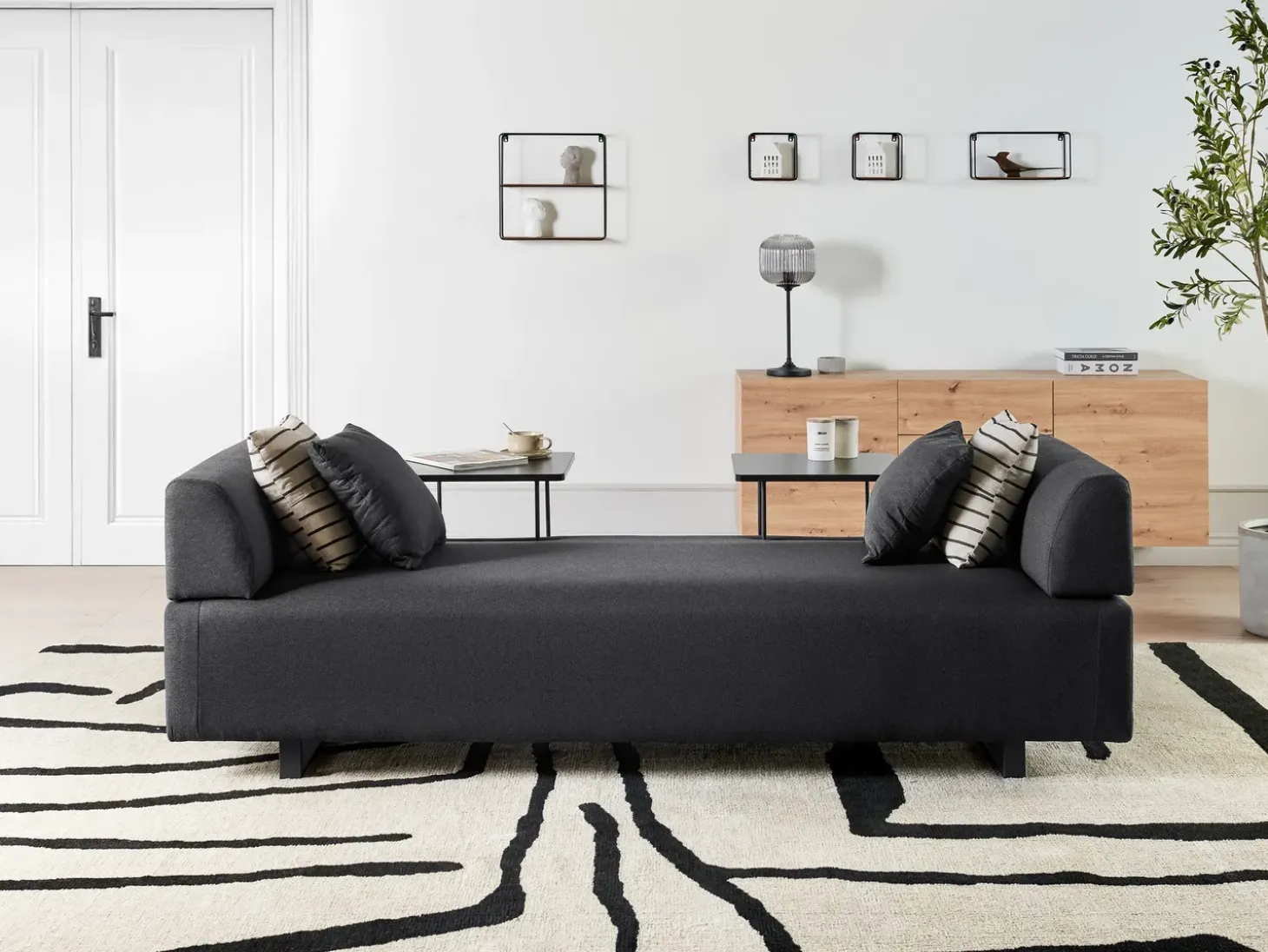 Sale Sofa dla 3 osób SOKNA ze stolikami Sofy Tapicerowane|Wszystkie Sofy