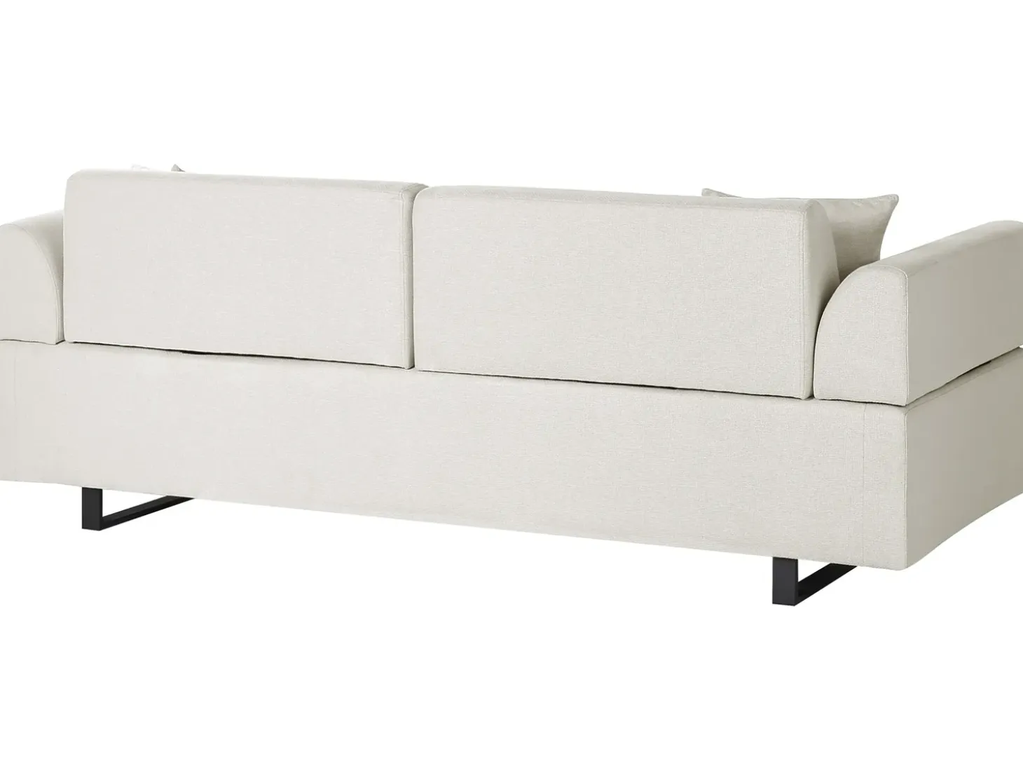 Sofa dla 3 osób SOKNA Jasnobeżowy ze stolikami Sofy Tapicerowane|Wszystkie Sofy