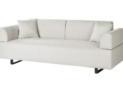 Sofa dla 3 osób SOKNA Jasnobeżowy ze stolikami Sofy Tapicerowane|Wszystkie Sofy