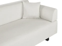 Sofa dla 3 osób SOKNA Jasnobeżowy ze stolikami Sofy Tapicerowane|Wszystkie Sofy