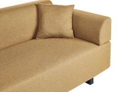 Clearance Sofa dla 3 osób SOKNA Musztardowy ze stolikami Sofy Tapicerowane|Wszystkie Sofy
