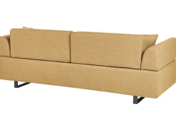 Clearance Sofa dla 3 osób SOKNA Musztardowy ze stolikami Sofy Tapicerowane|Wszystkie Sofy