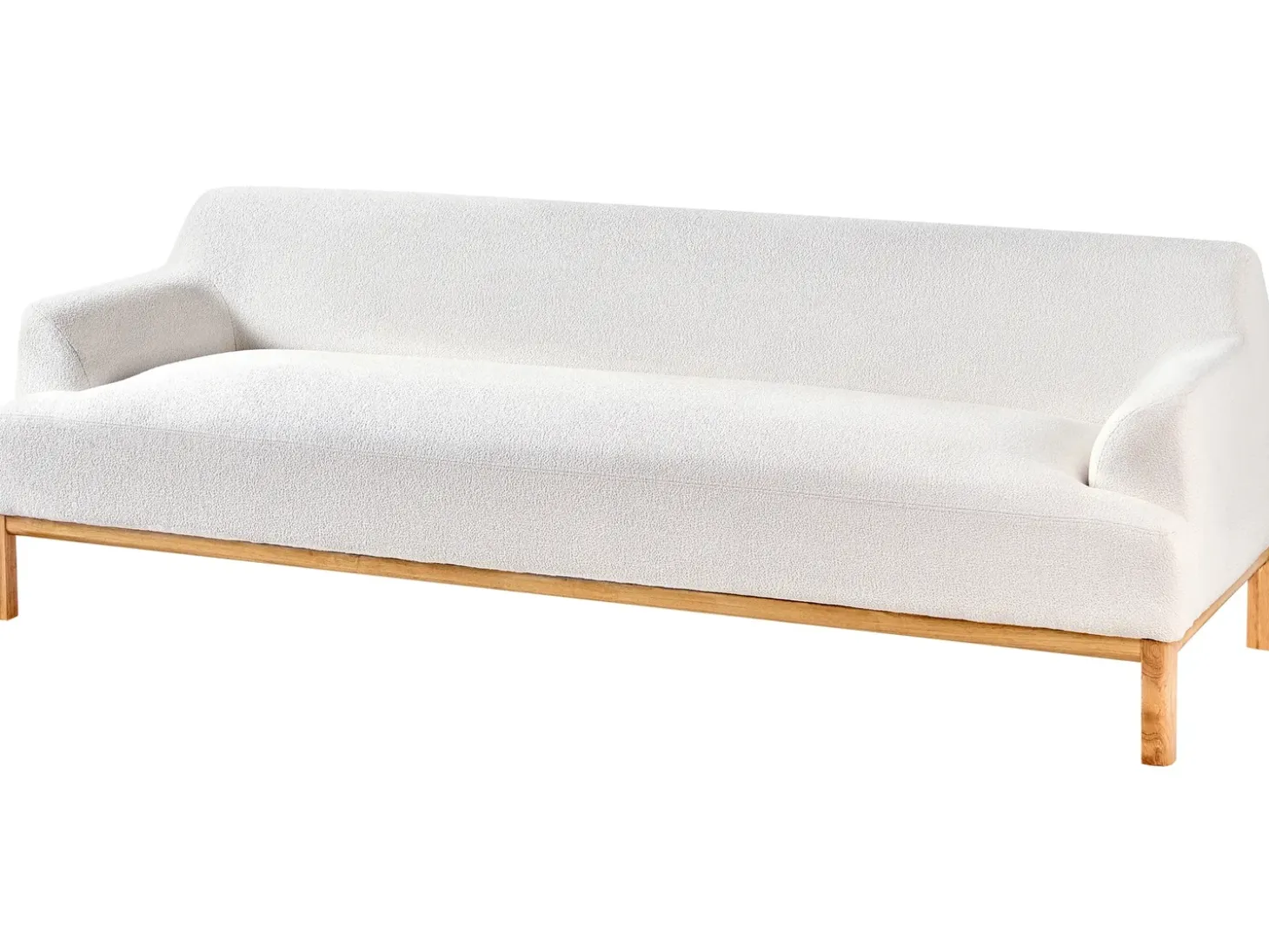 Clearance Sofa dla 3 osób SOSJO Boucle Złamana biel Sofy Tapicerowane|Kolekcje Sof