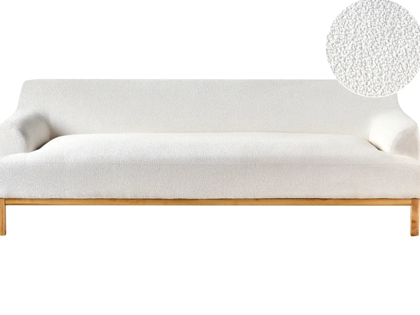 Clearance Sofa dla 3 osób SOSJO Boucle Złamana biel Sofy Tapicerowane|Kolekcje Sof