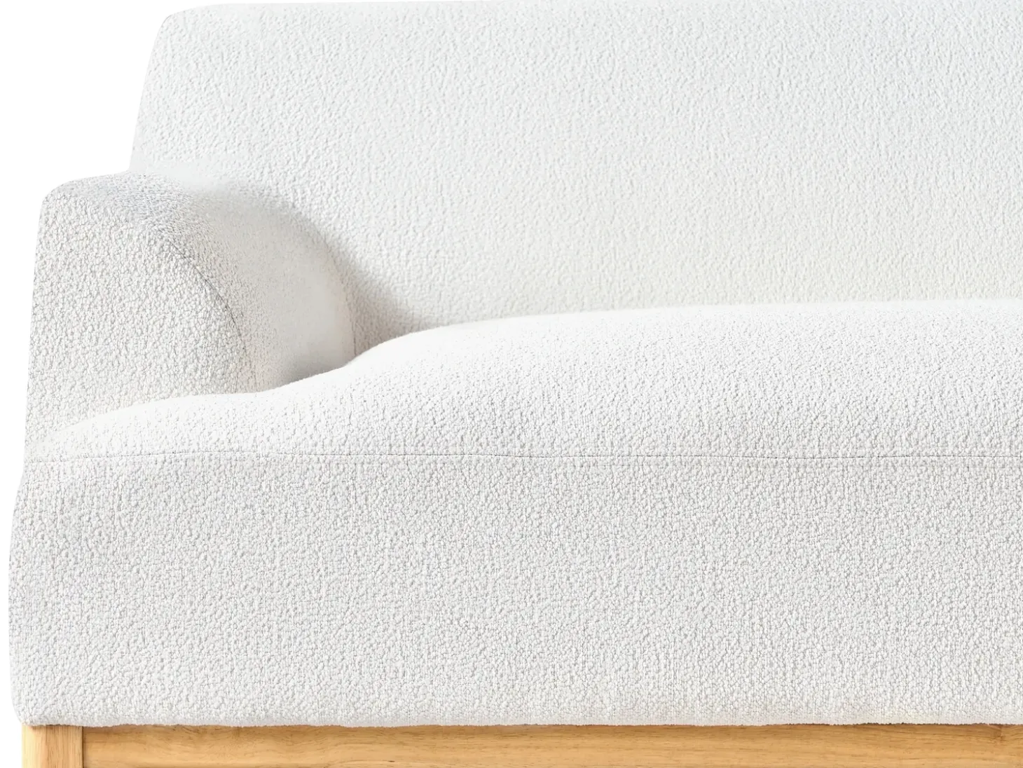 Clearance Sofa dla 3 osób SOSJO Boucle Złamana biel Sofy Tapicerowane|Kolekcje Sof