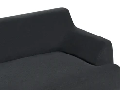 Discount Sofa dla 3 osób SOSJO Czarny Sofy Tapicerowane|Kolekcje Sof