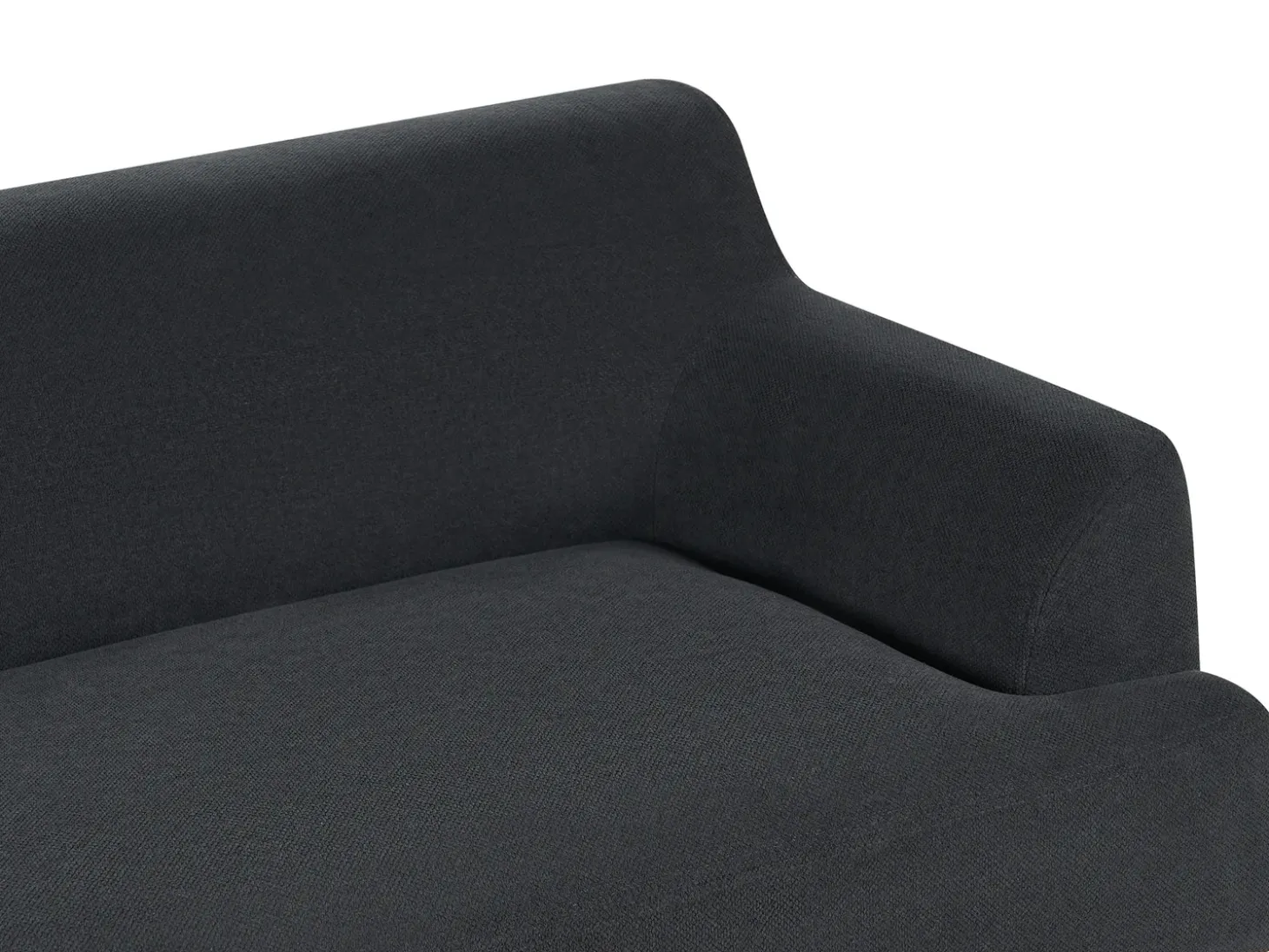 Discount Sofa dla 3 osób SOSJO Czarny Sofy Tapicerowane|Kolekcje Sof