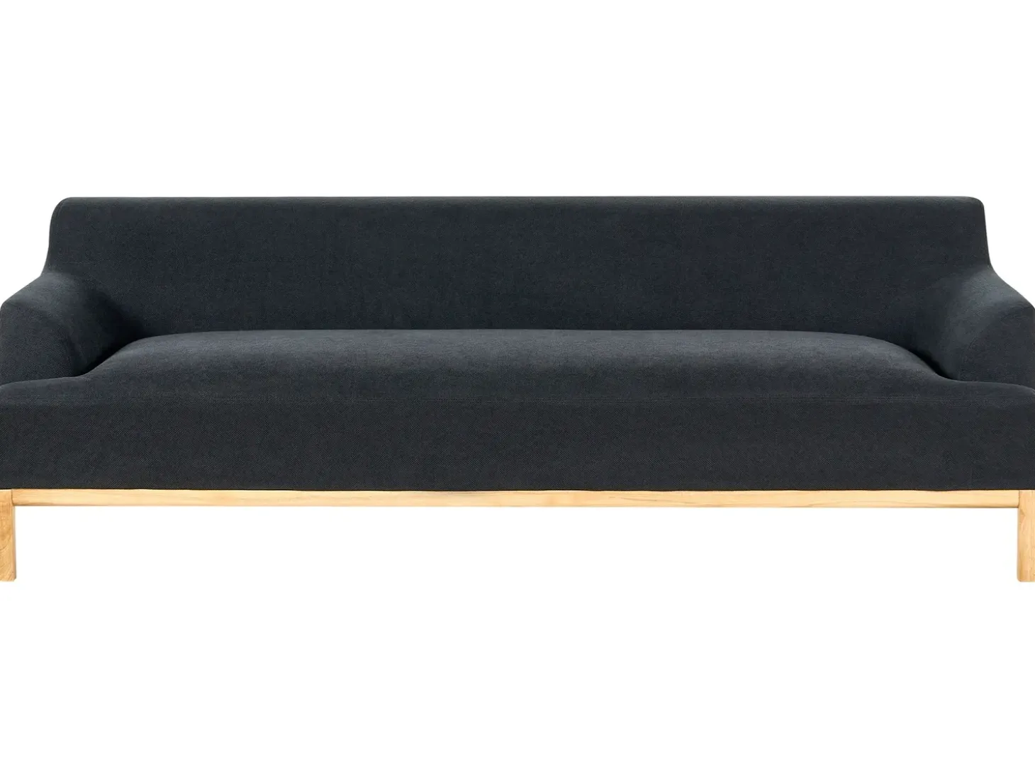 Discount Sofa dla 3 osób SOSJO Czarny Sofy Tapicerowane|Kolekcje Sof