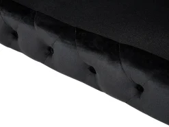 Best Sofa dla 3 osób SOTRA Welur Czarny Sofy Tapicerowane|Wszystkie Sofy